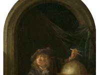 GG 304  GG 304, Gerard Dou (1613-1675), Der Astronom, 1657, Holz, 33 x 27 cm : Personen